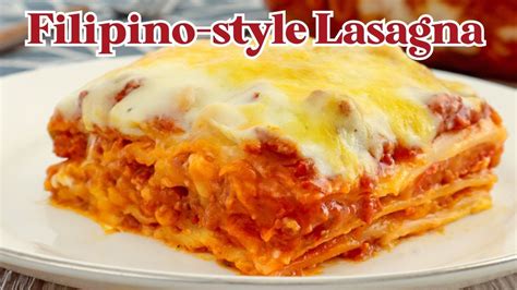 No Bake Lasagna Pinoy Style .